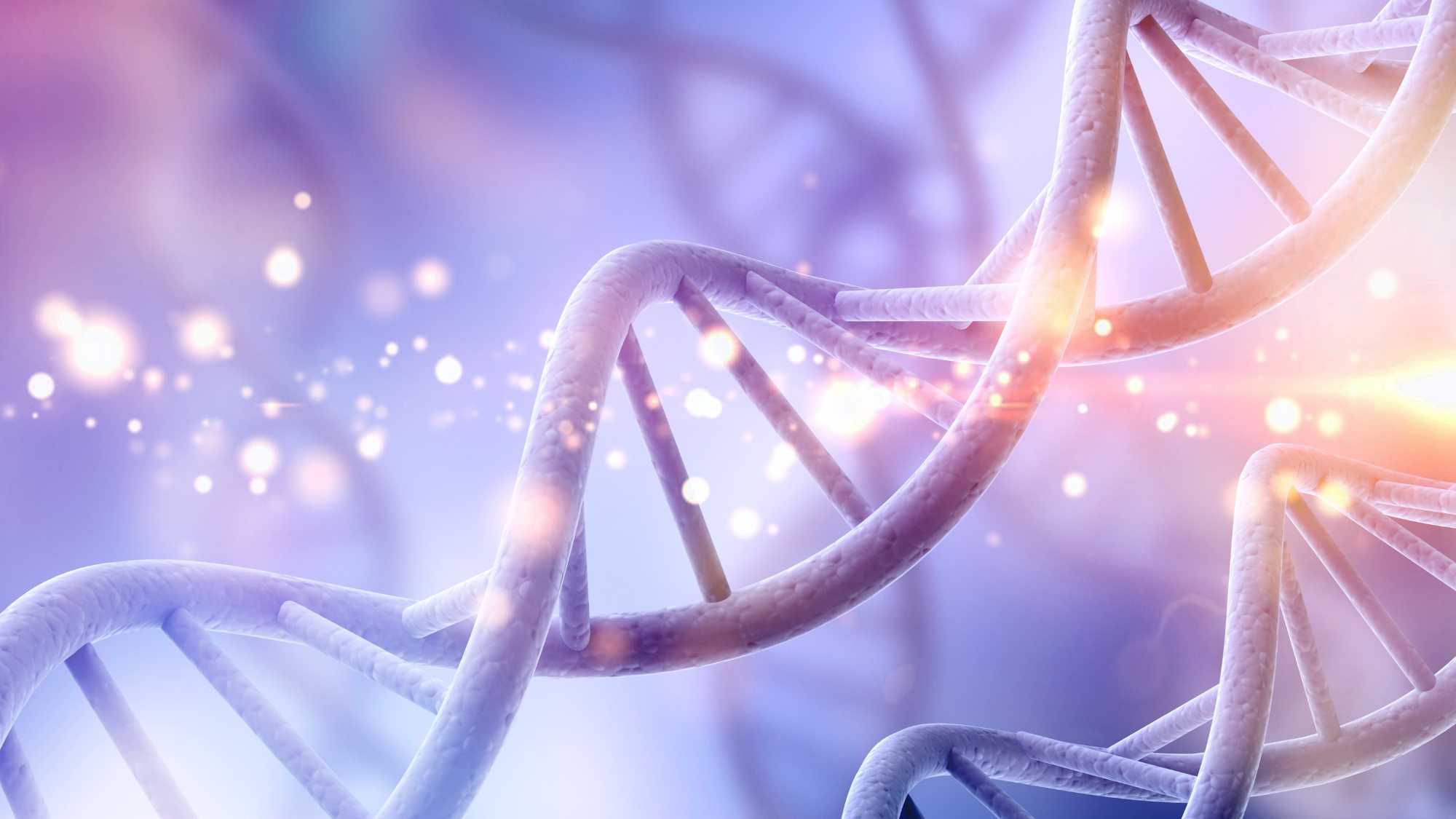 Il·lustració de la cadena d’ADN relacionada amb la síndrome de Kleefstra